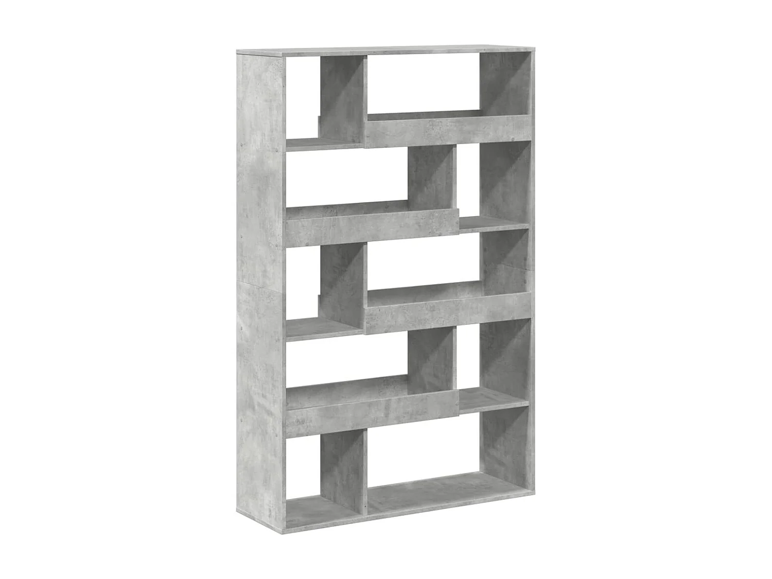 Bibliothèque gris béton 100x33x156,5 cm bois d'ingénierie