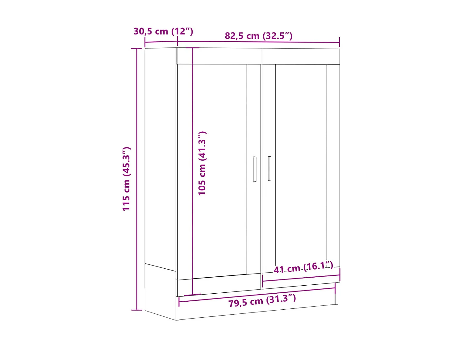 Bücherschrank Altholz-Optik 82,5x30,5x115 cm Holzwerkstoff