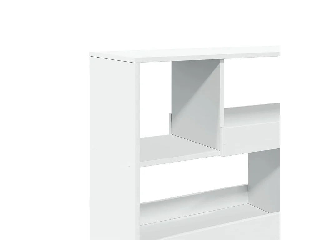 Bücherregal/Raumteiler Weiß 100x33x94,5 cm