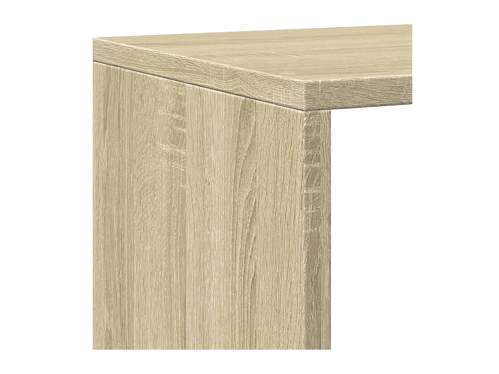 Bücherregal Sonoma-Eiche 137,5x29x137,5 cm Holzwerkstoff