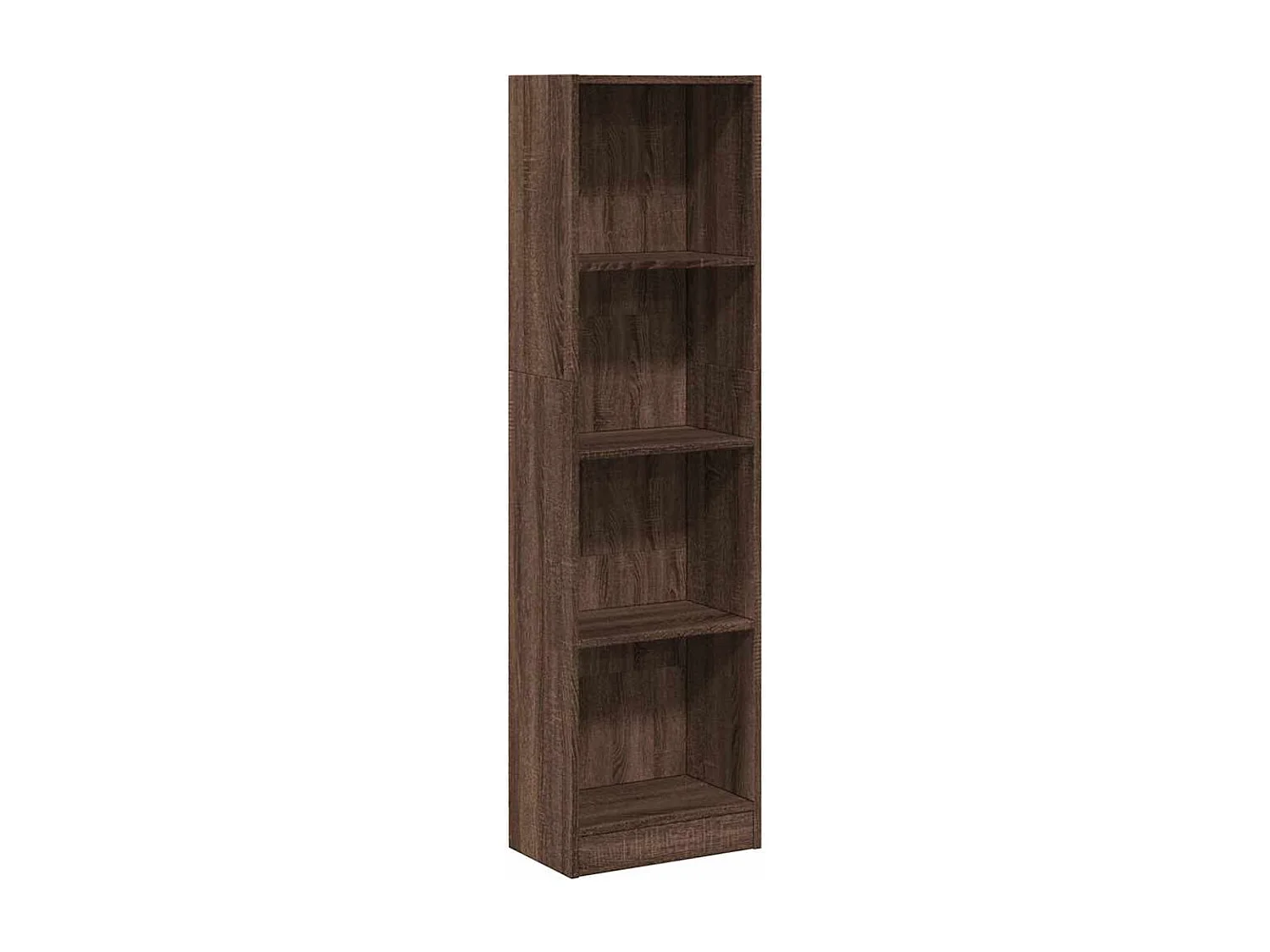 Bibliothèque chêne marron 40x24x143 cm bois d'ingénierie