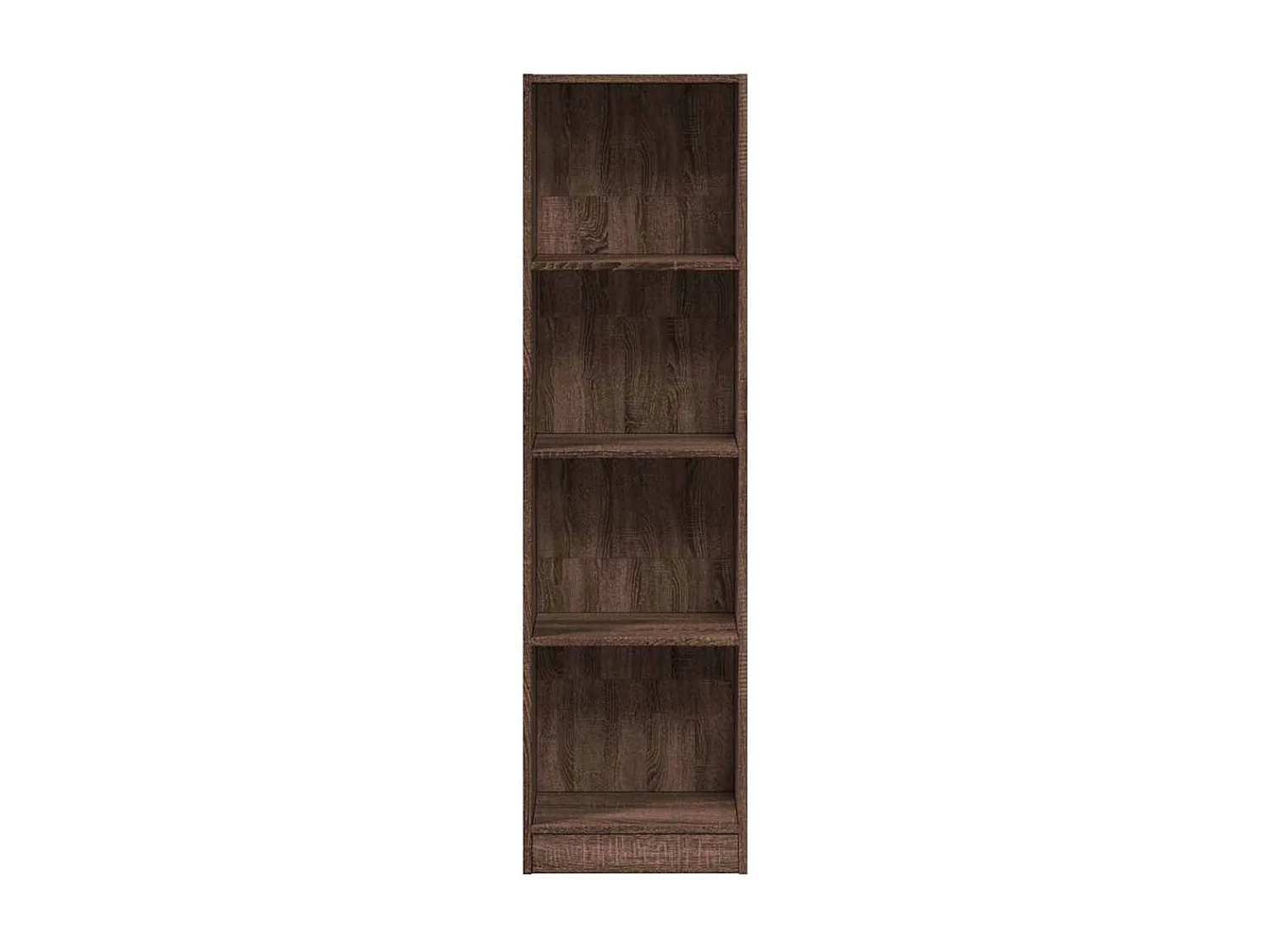 Bibliothèque chêne marron 40x24x143 cm bois d'ingénierie