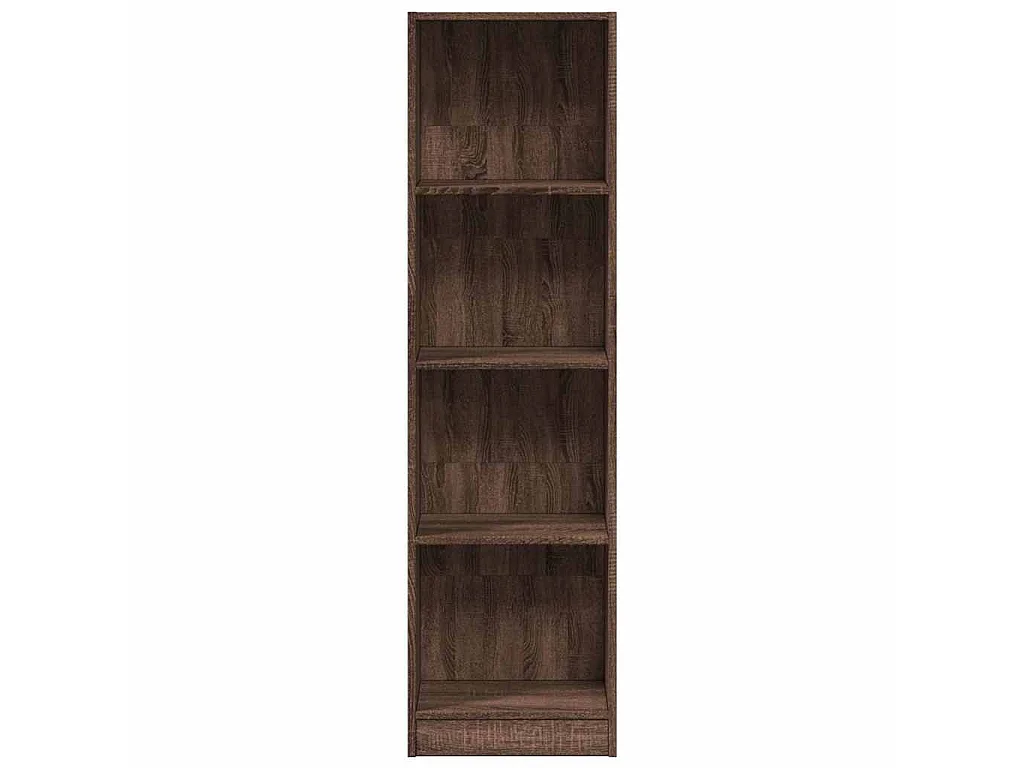 Bibliothèque chêne marron 40x24x143 cm bois d'ingénierie