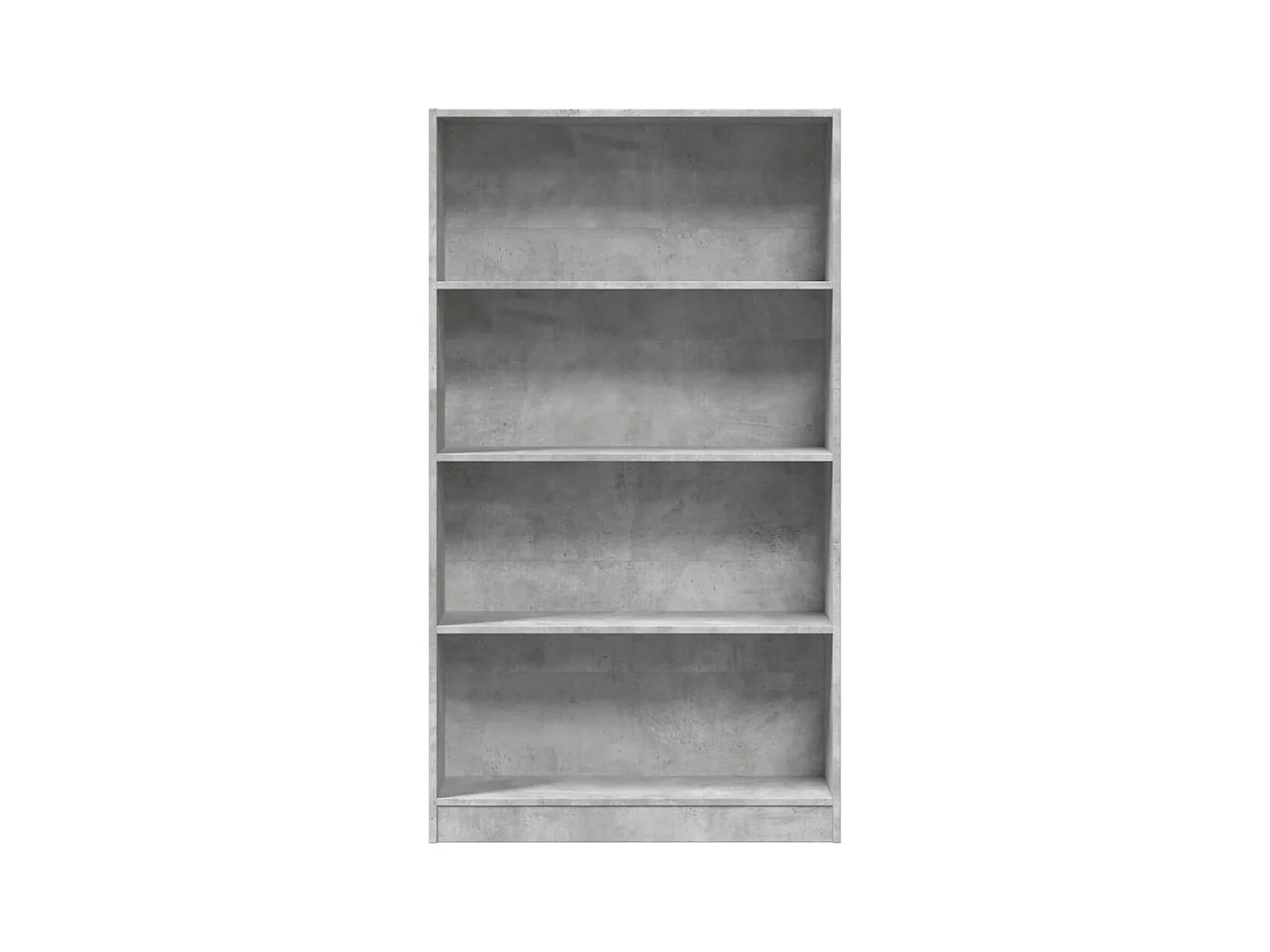 Bibliothèque gris béton 80x24x143 cm bois d'ingénierie