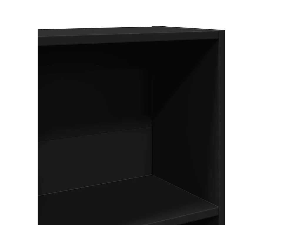 Bücherregal Schwarz 40x24x143 cm Holzwerkstoff