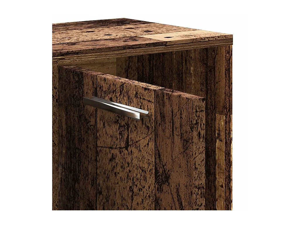 Bücherregal Altholz-Optik 90x28x90 cm Holzwerkstoff