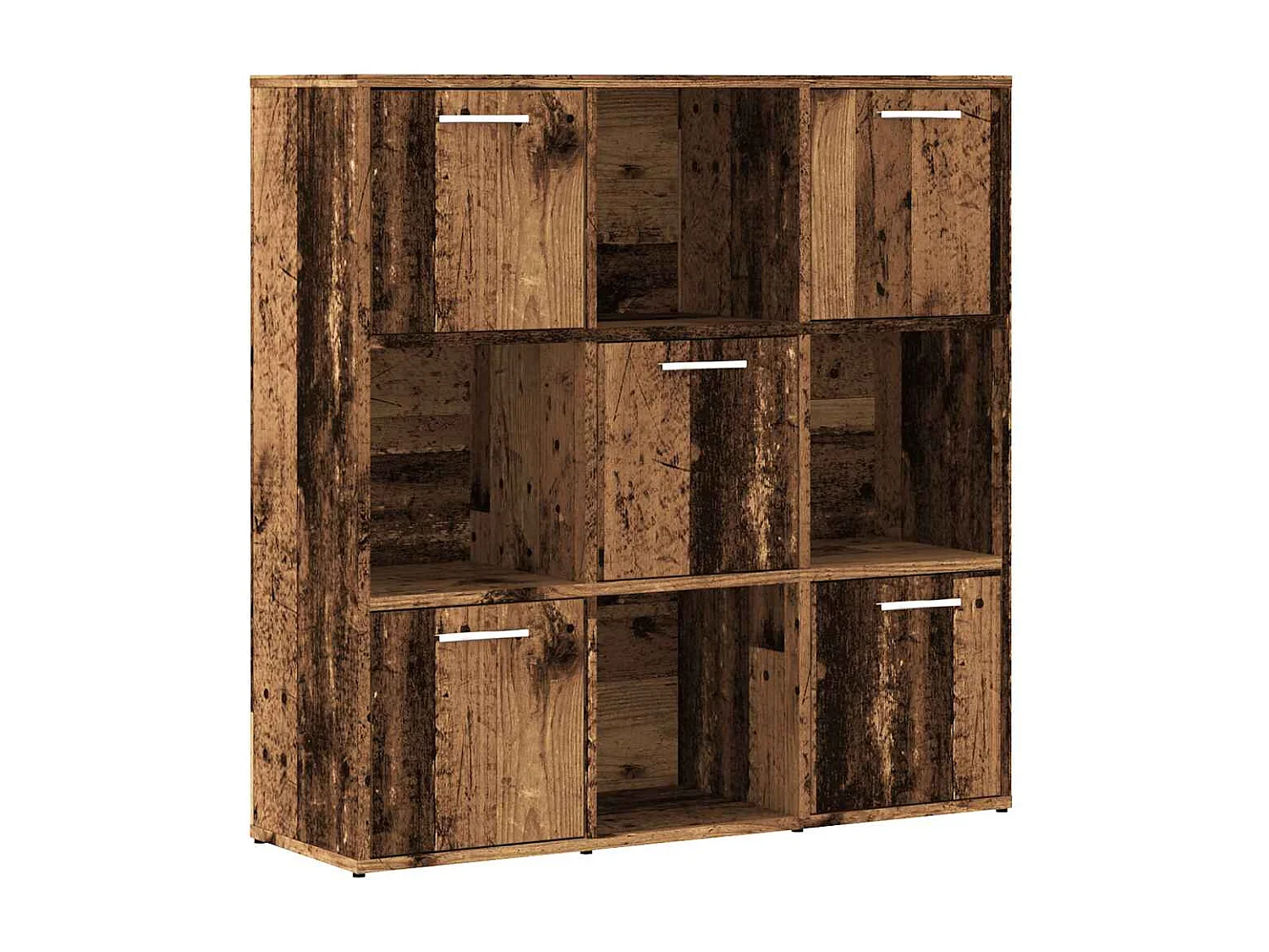Bibliothèque vieux bois 90x28x90 cm bois d'ingénierie