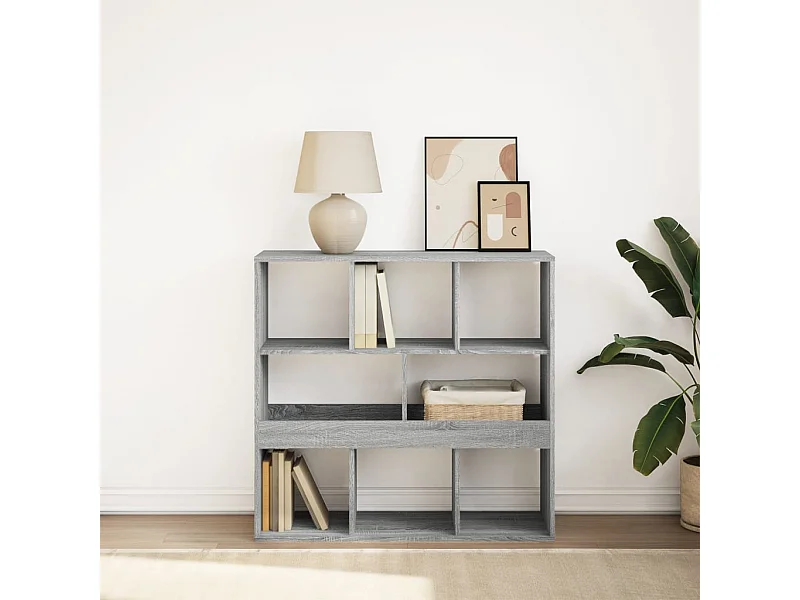 Estante/divisória 100x33x94,5 cm cor cinzento sonoma