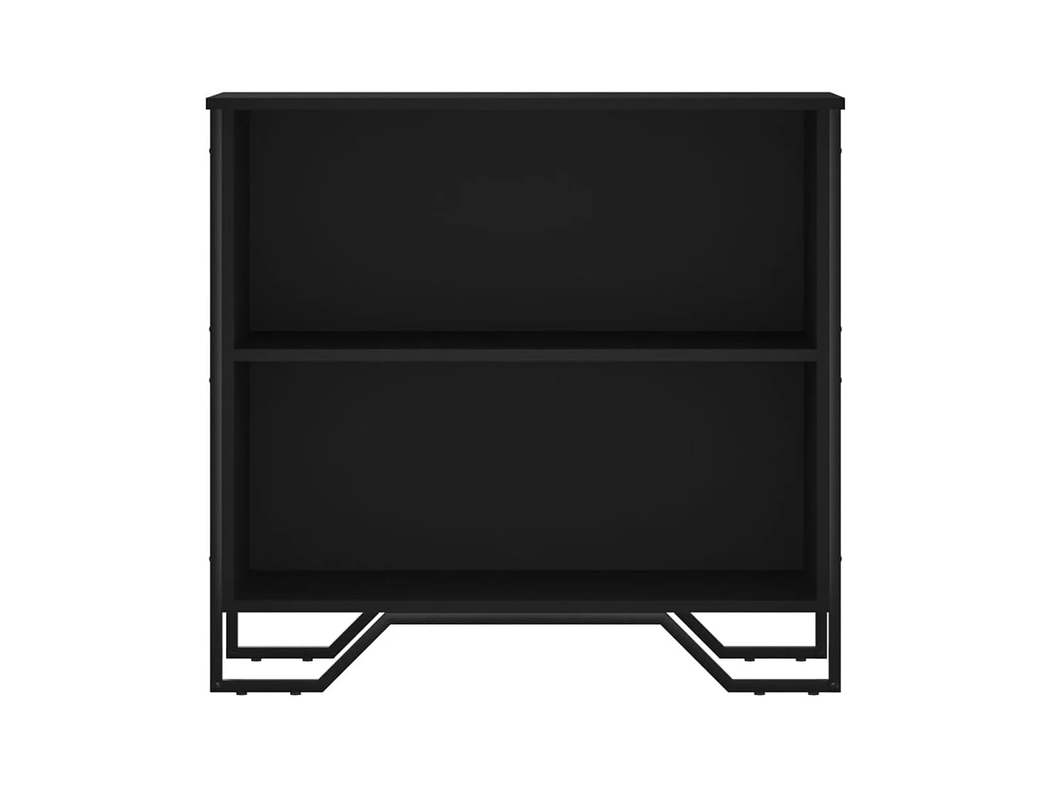 Bücherregal Schwarz 80x31x74,5 cm Holzwerkstoff