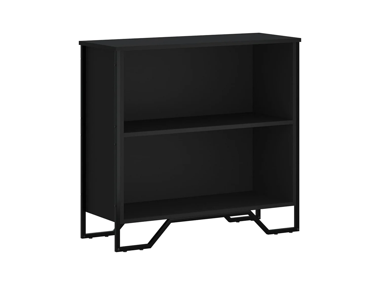 Bücherregal Schwarz 80x31x74,5 cm Holzwerkstoff