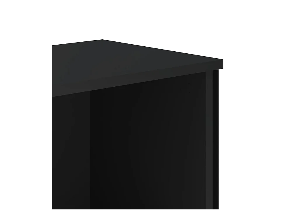 Bücherregal Schwarz 80x31x74,5 cm Holzwerkstoff