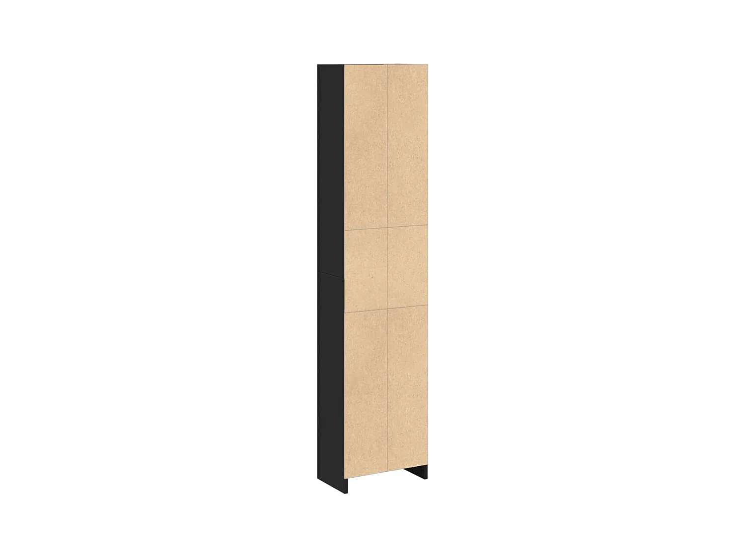 Bücherregal Schwarz 40x24x176 cm Holzwerkstoff