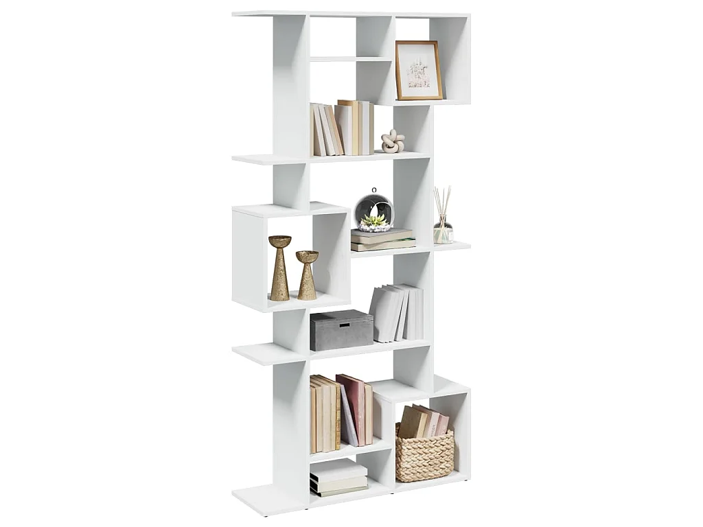 Bibliothèque blanc 92x29x188 cm bois d'ingénierie