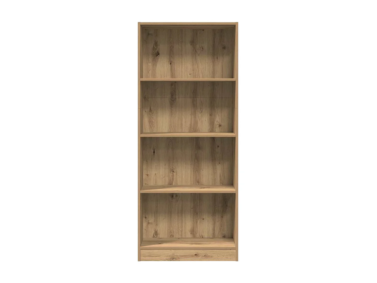 Bibliothèque chêne artisanal 60x24x143 cm bois d'ingénierie