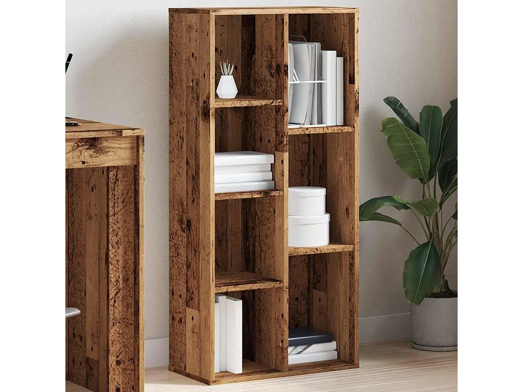 Bibliothèque vieux bois 50x25x104 cm