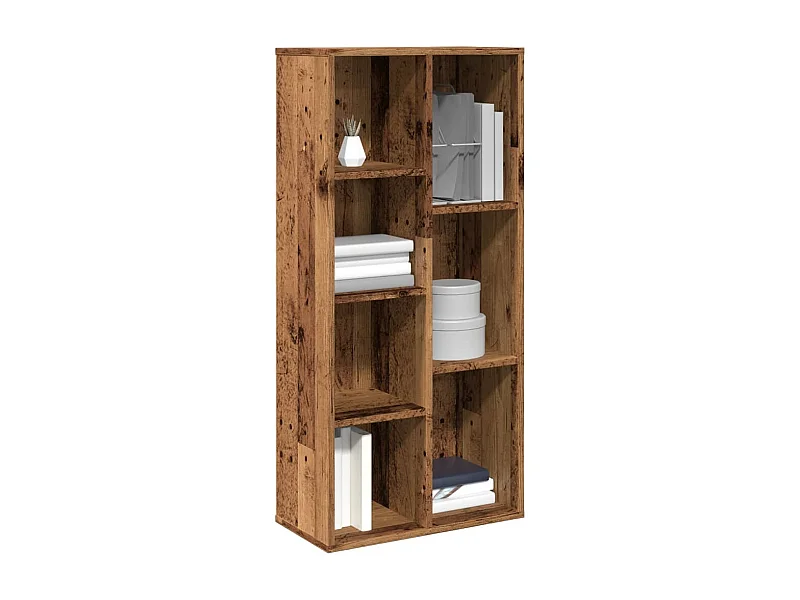 Boekenkast 50x25x104 cm oud houtkleurig