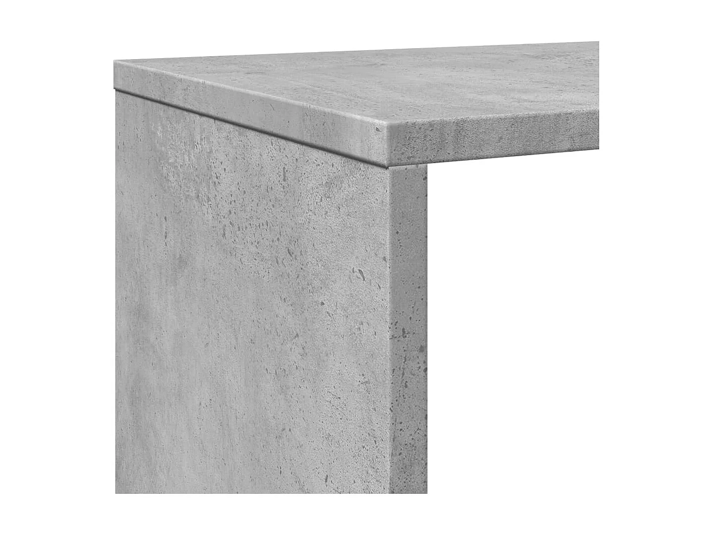 Estantería de madera de ingeniería gris hormigón 102x29x143 cm