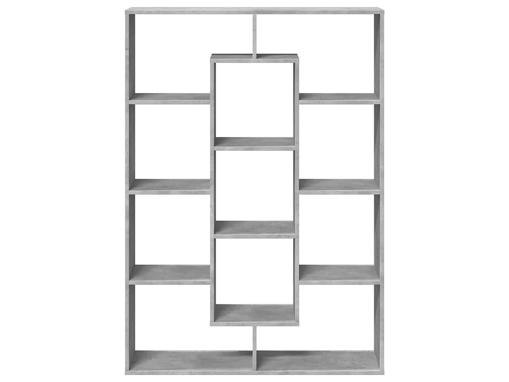 Libreria Grigio Cemento 102x29x143 cm in Legno Multistrato