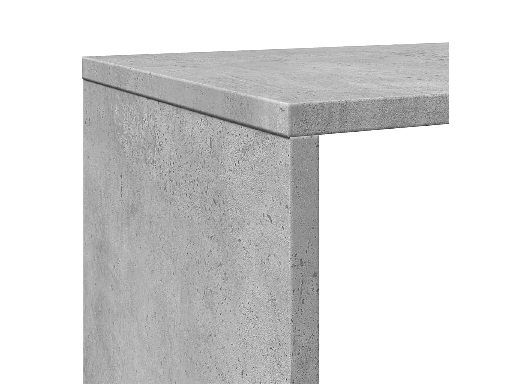 Libreria Grigio Cemento 102x29x143 cm in Legno Multistrato