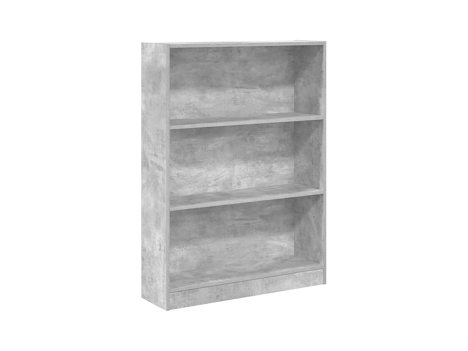 Libreria Grigio Cemento 80x24x109 cm in Legno Multistrato
