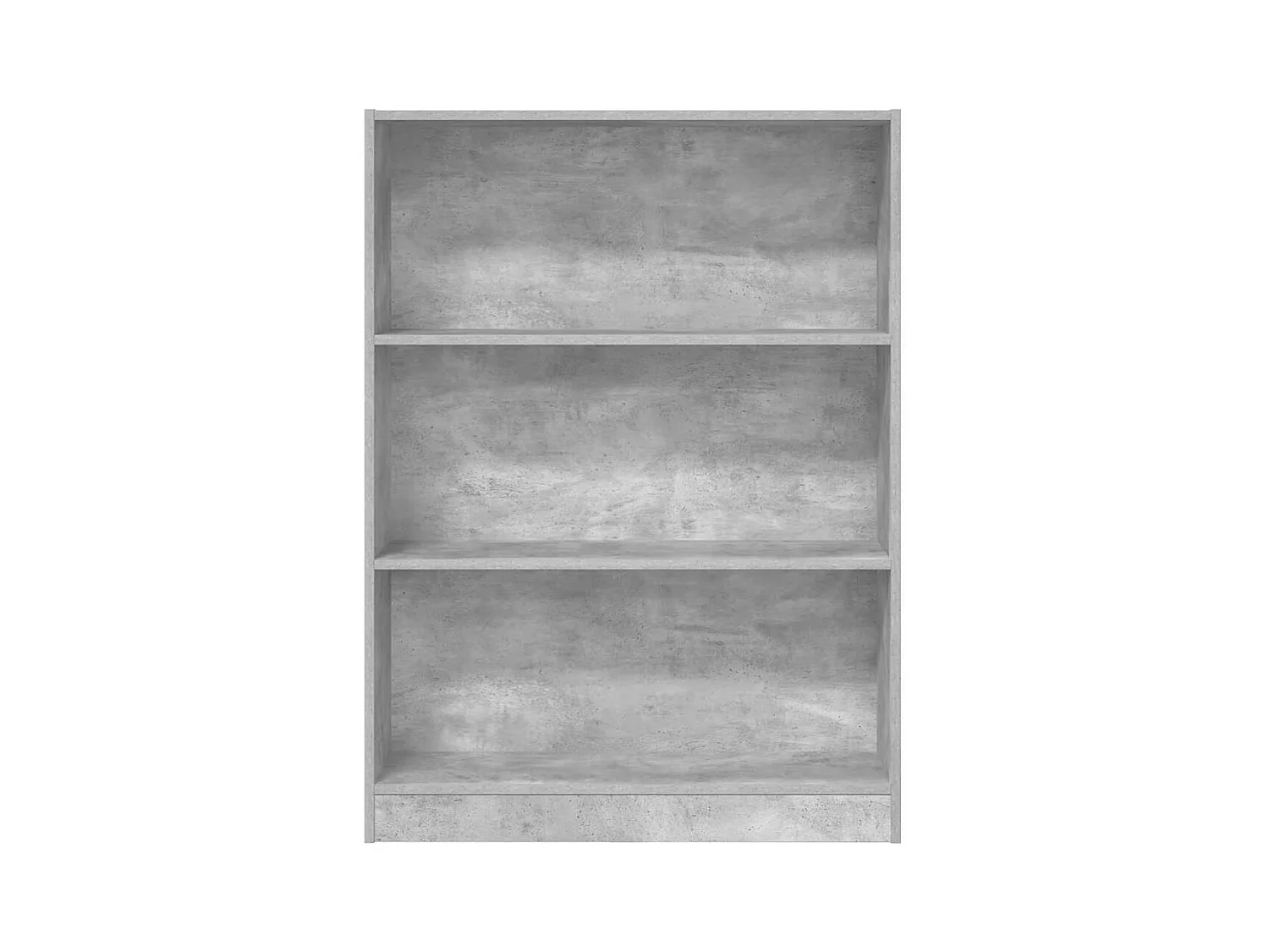 Libreria Grigio Cemento 80x24x109 cm in Legno Multistrato