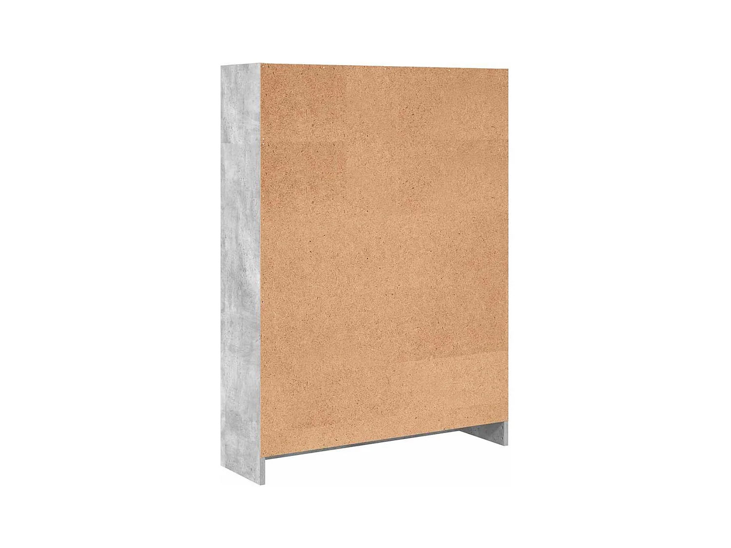 Libreria Grigio Cemento 80x24x109 cm in Legno Multistrato