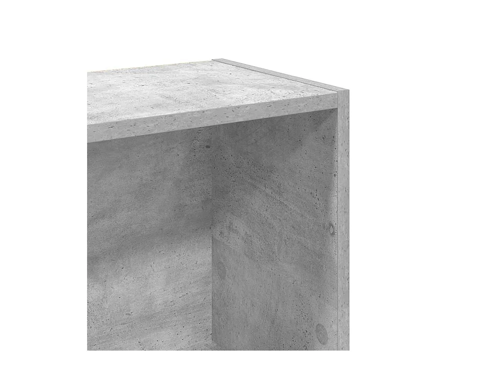 Libreria Grigio Cemento 80x24x109 cm in Legno Multistrato