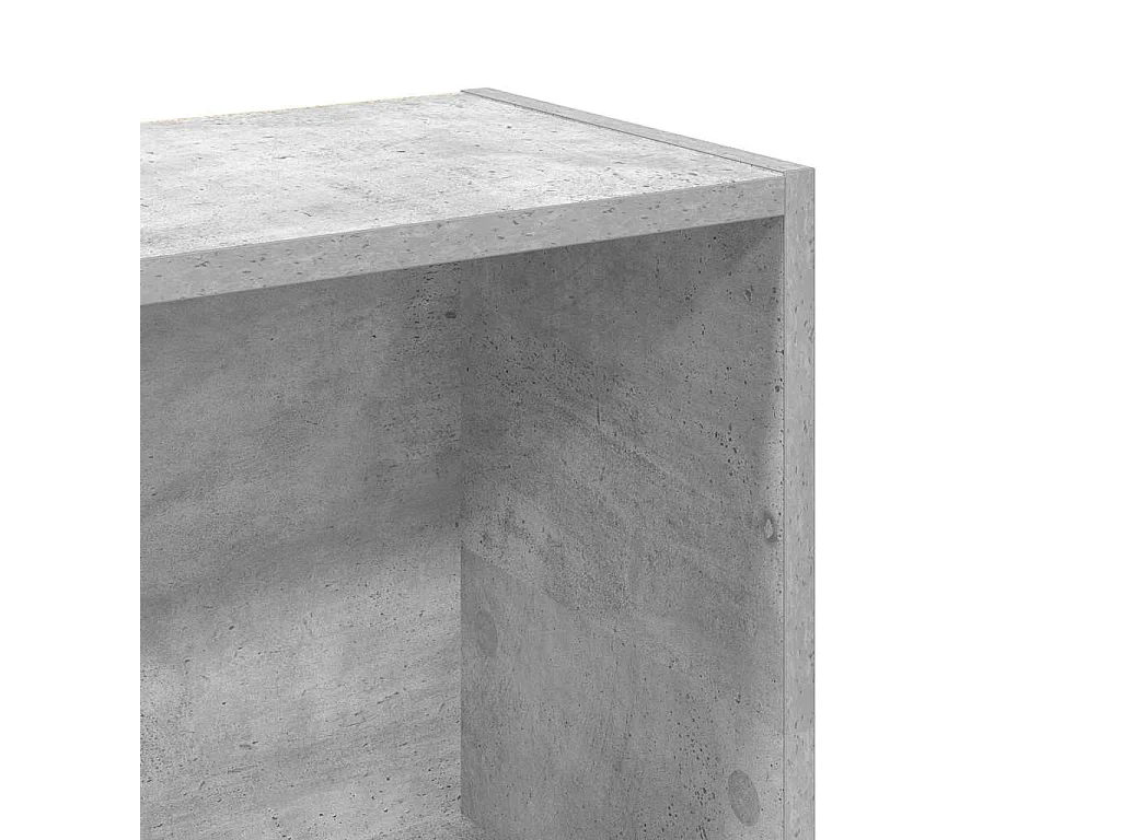 Boekenkast 80x24x109 cm bewerkt hout betongrijs