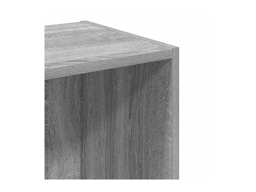 Bücherregal Grau Sonoma 40x30x152 cm Holzwerkstoff