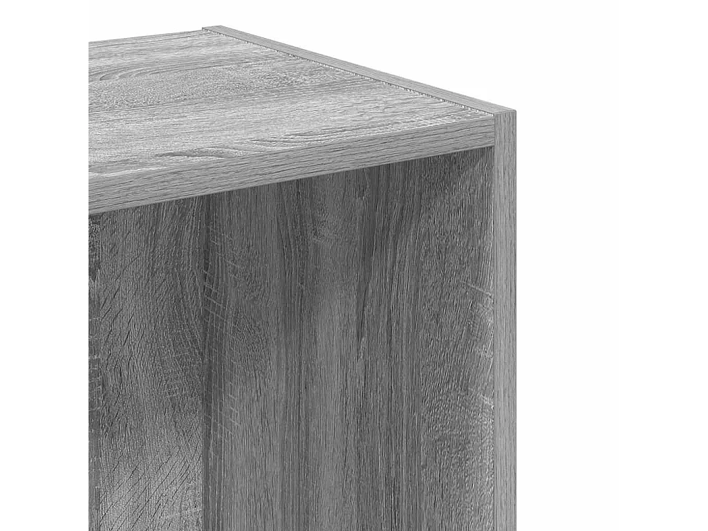 Bücherregal Grau Sonoma 40x30x152 cm Holzwerkstoff