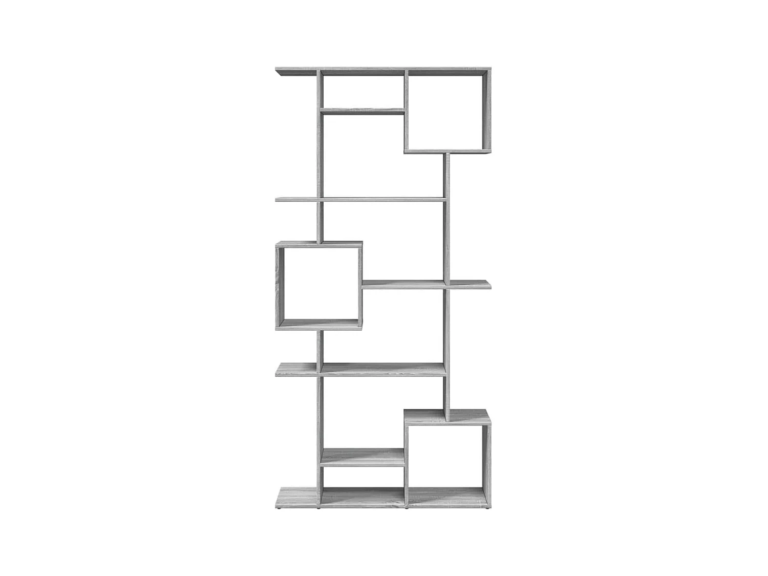 Bücherregal Grau Sonoma 92x29x188 cm Holzwerkstoff