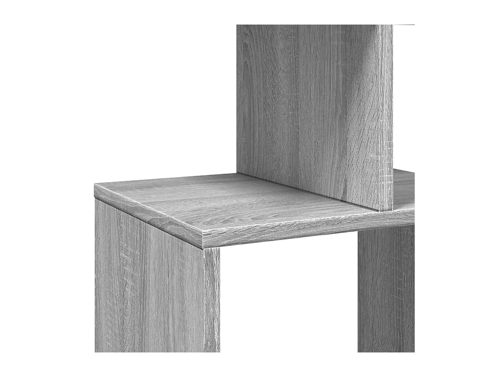 Bücherregal Grau Sonoma 92x29x188 cm Holzwerkstoff