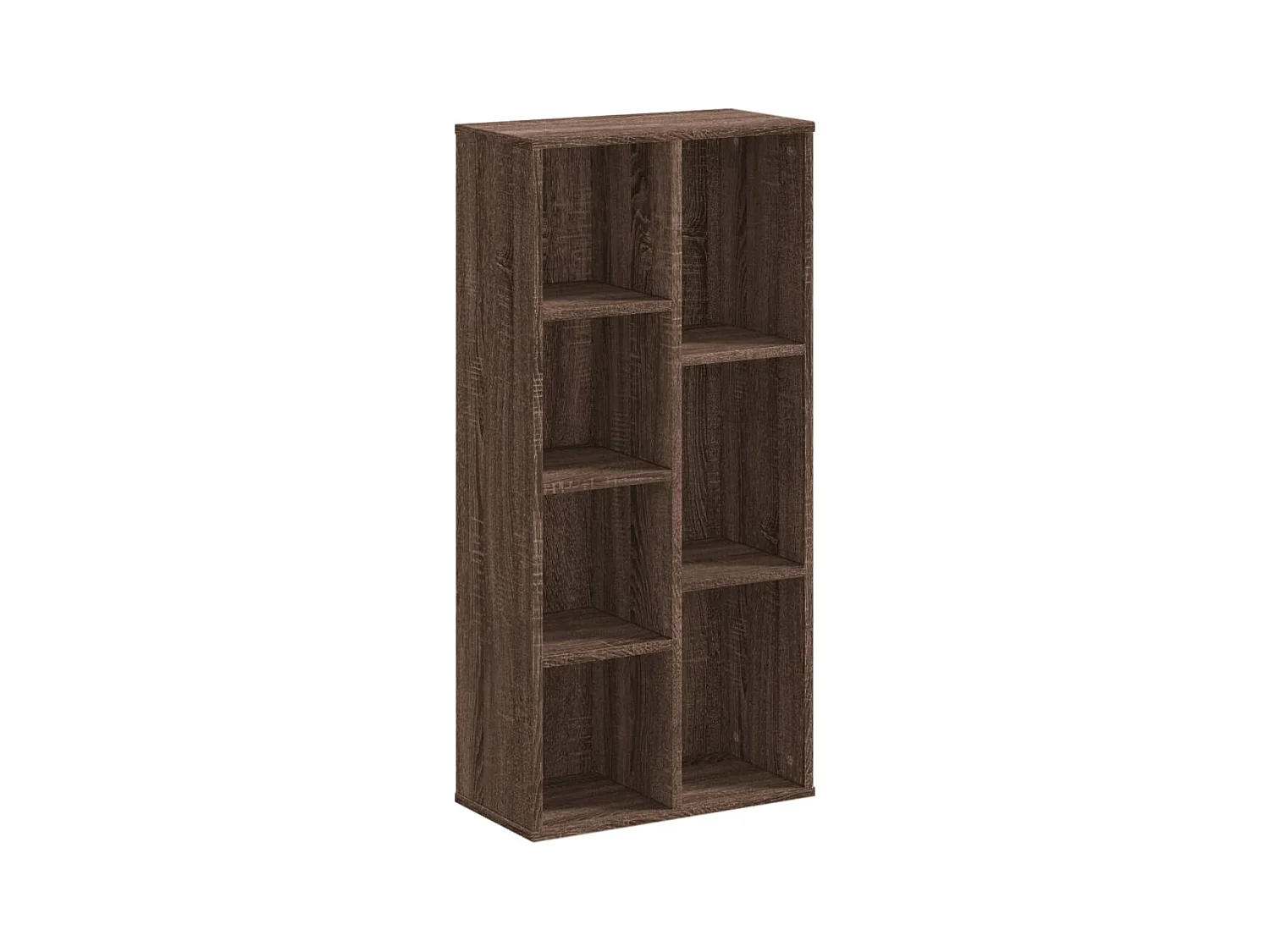 Bücherregal Braun Eichen-Optik 50x25x105 cm Holzwerkstoff