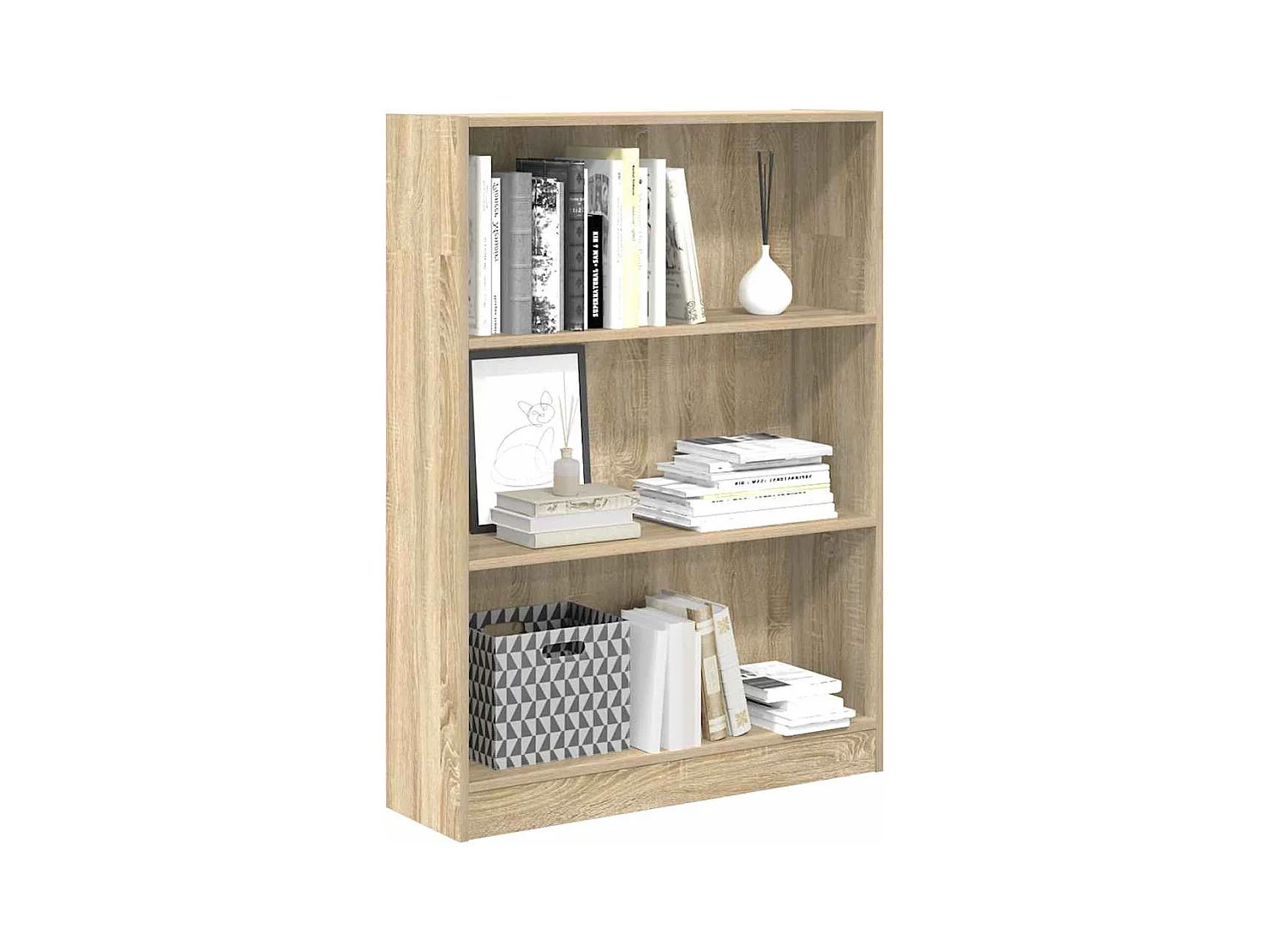 Bücherregal Sonoma-Eiche 80x24x109 cm Holzwerkstoff