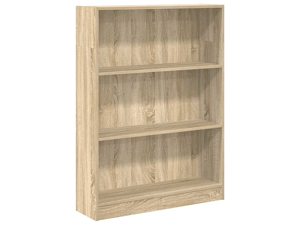Bibliothèque chêne sonoma 80x24x109 cm bois d'ingénierie