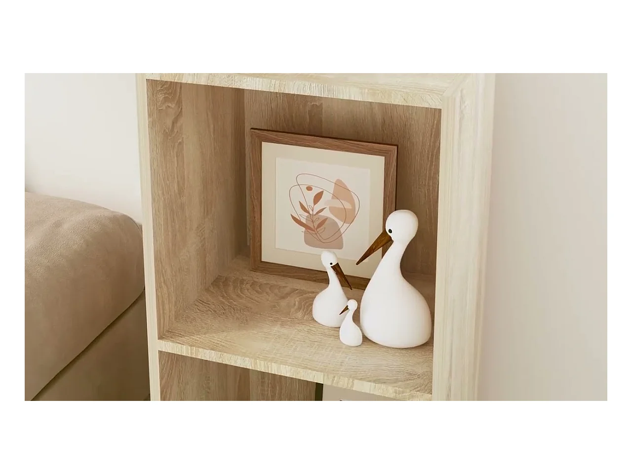 Bibliothèque à 2 niveaux Chêne sonoma Bois d’ingénierie