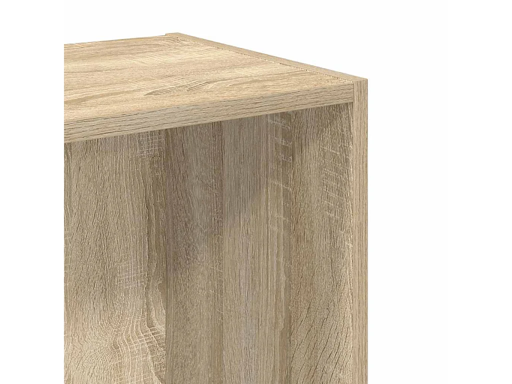 Libreria 5 Ripiani Rovere Sonoma 40x30x76,5cm Legno Multistrato