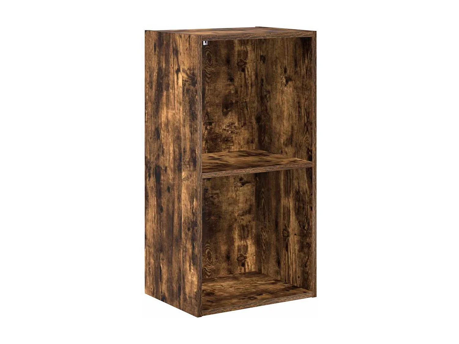 Boekenkast 40x30x77 cm bewerkt hout gerookt eikenkleurig