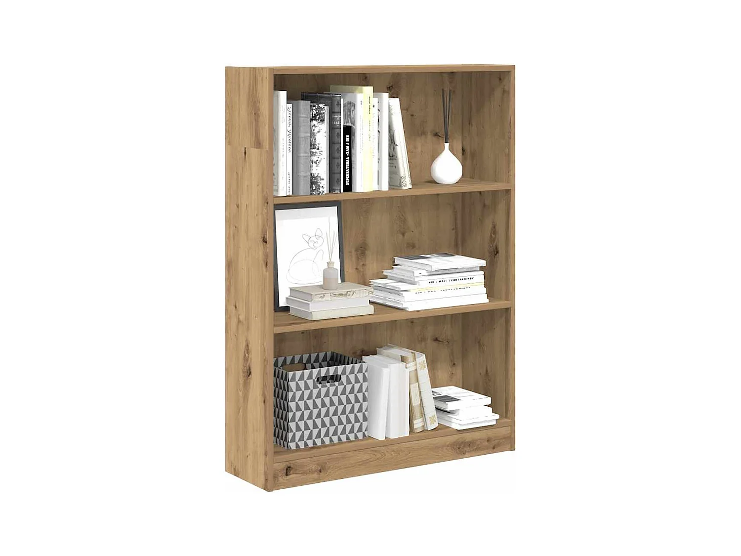 Bücherregal Artisan-Eiche 80x24x109 cm Holzwerkstoff