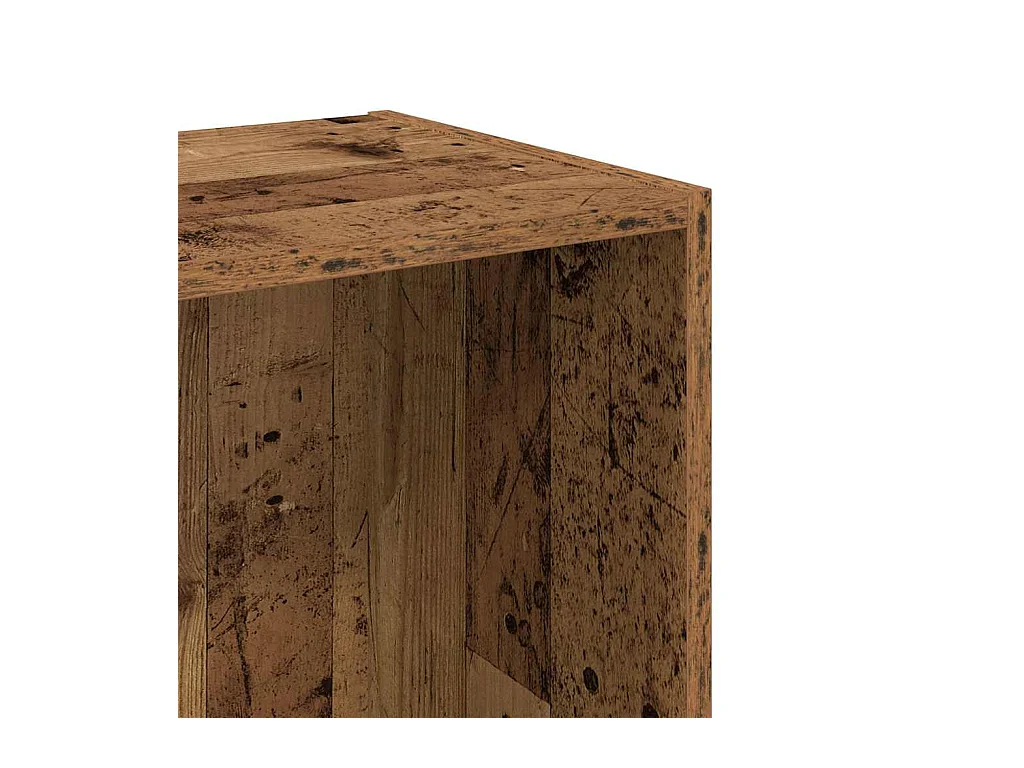 Bibliothèque vieux bois 40x30x77 cm bois d'ingénierie