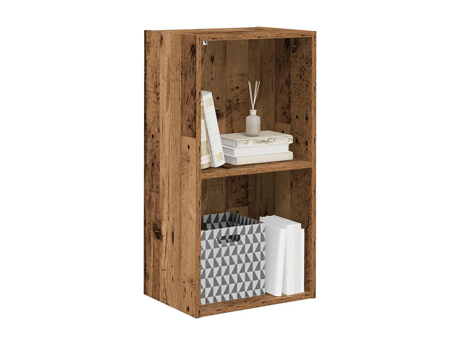 Bibliothèque vieux bois 40x30x77 cm bois d'ingénierie