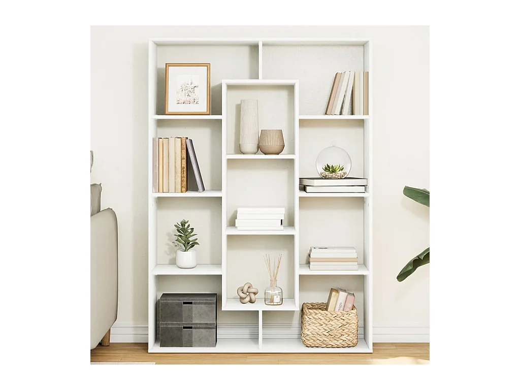 Estante 102x29x143 cm contraplacado branco