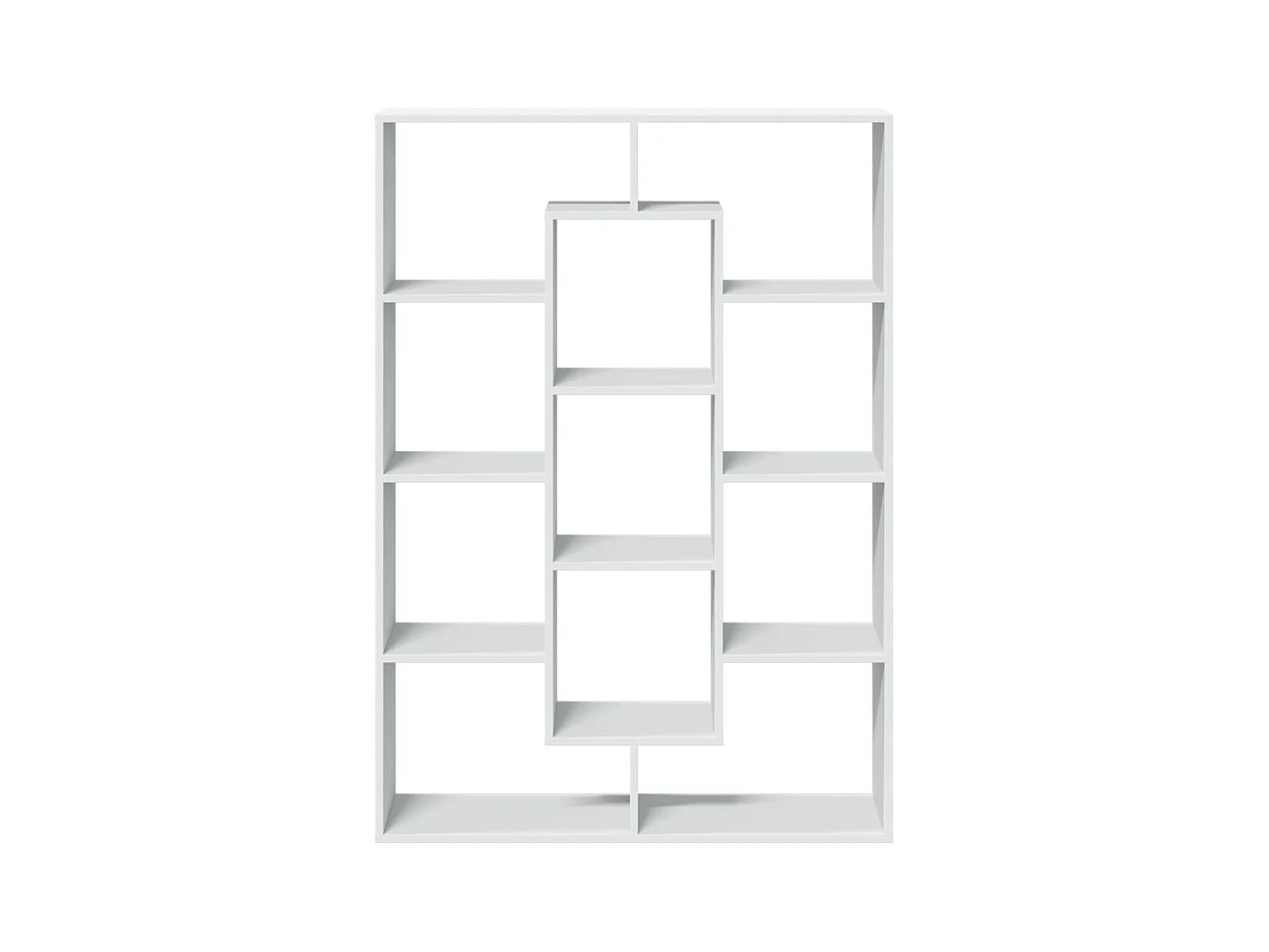 Estante 102x29x143 cm contraplacado branco