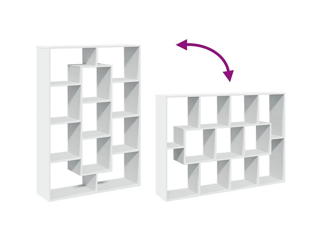 Estante 102x29x143 cm contraplacado branco