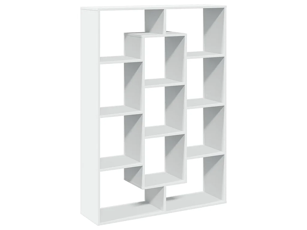 Libreria Bianca 102x29x143 cm in Legno Multistrato