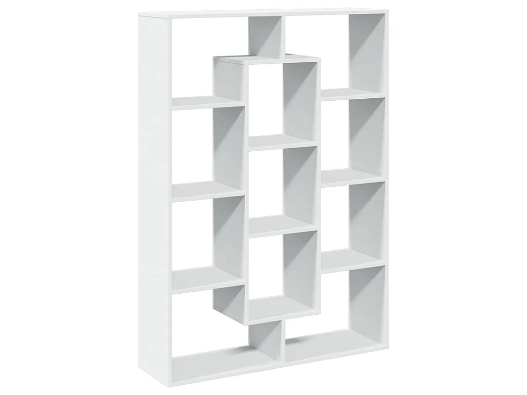Libreria Bianca 102x29x143 cm in Legno Multistrato