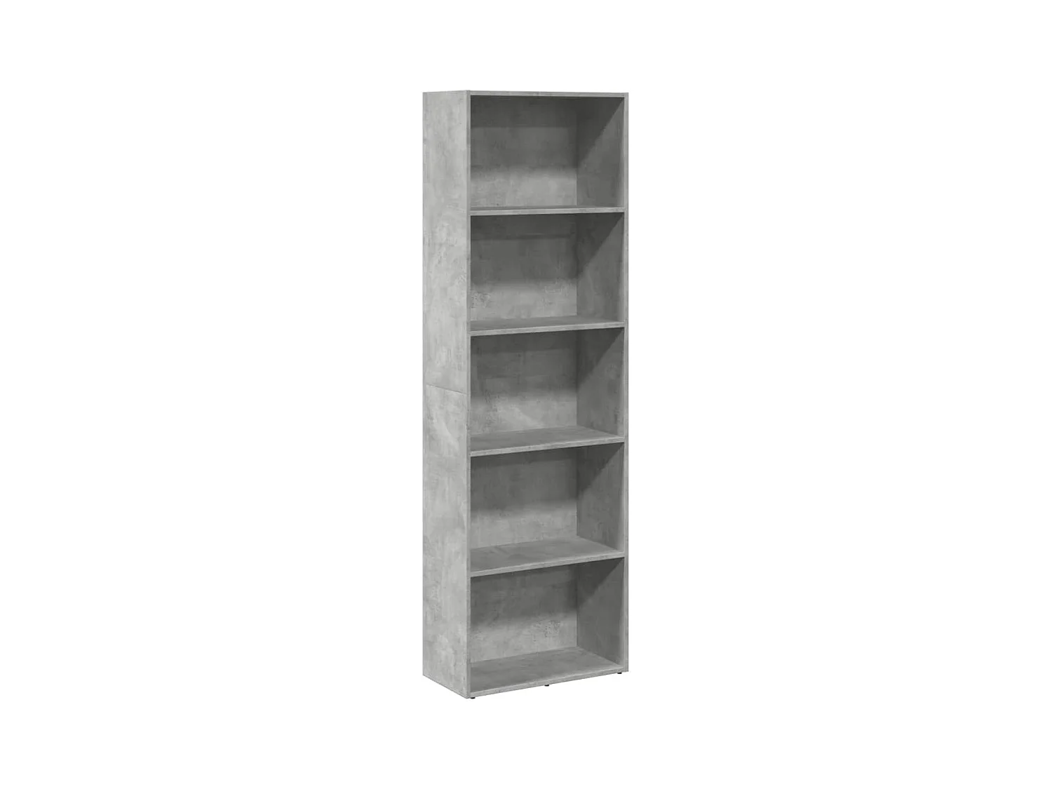 Libreria Grigio Cemento 60x30x189 cm in Legno Multistrato