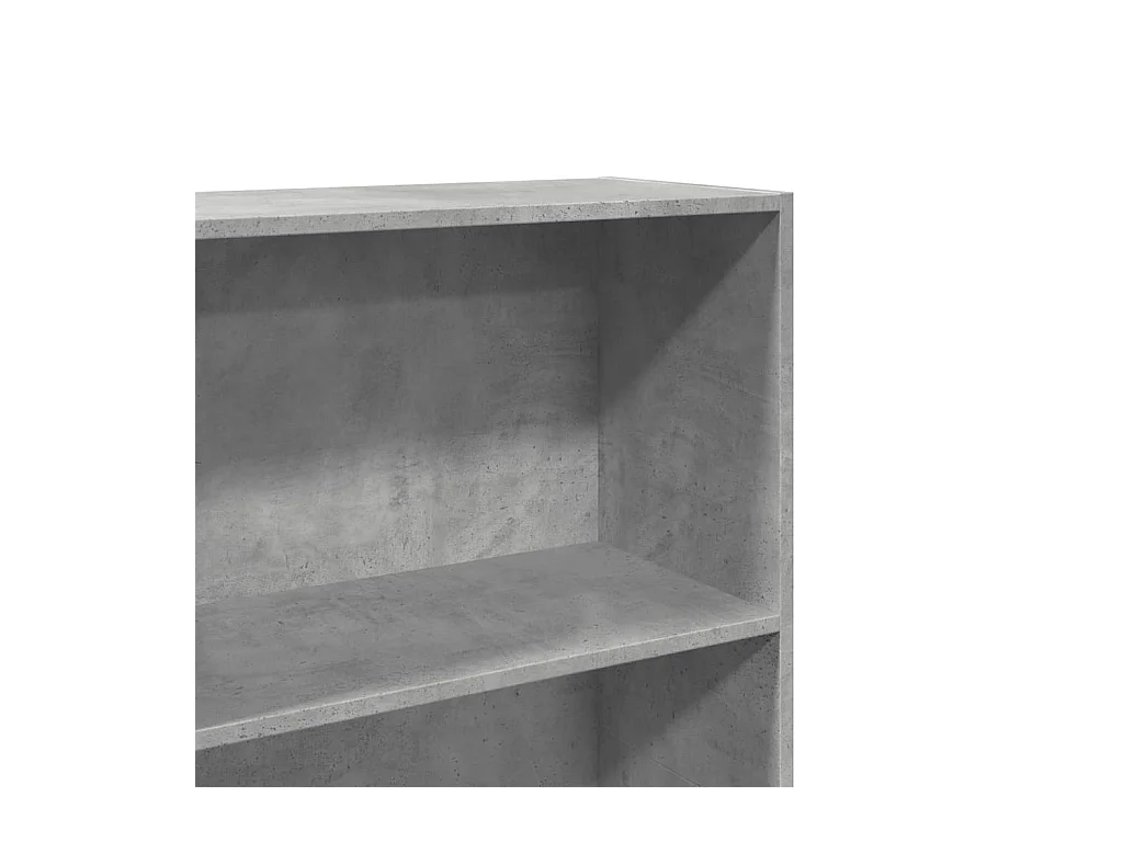 Libreria Grigio Cemento 60x30x189 cm in Legno Multistrato