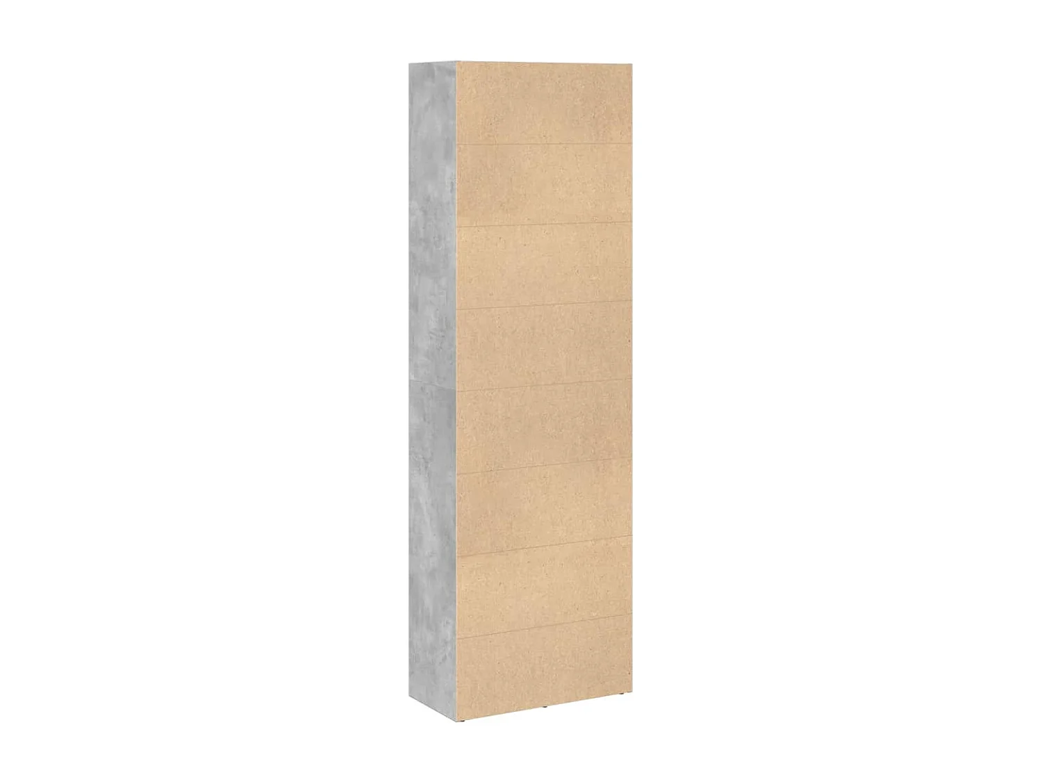 Bücherregal Betongrau 60x30x189 cm Holzwerkstoff