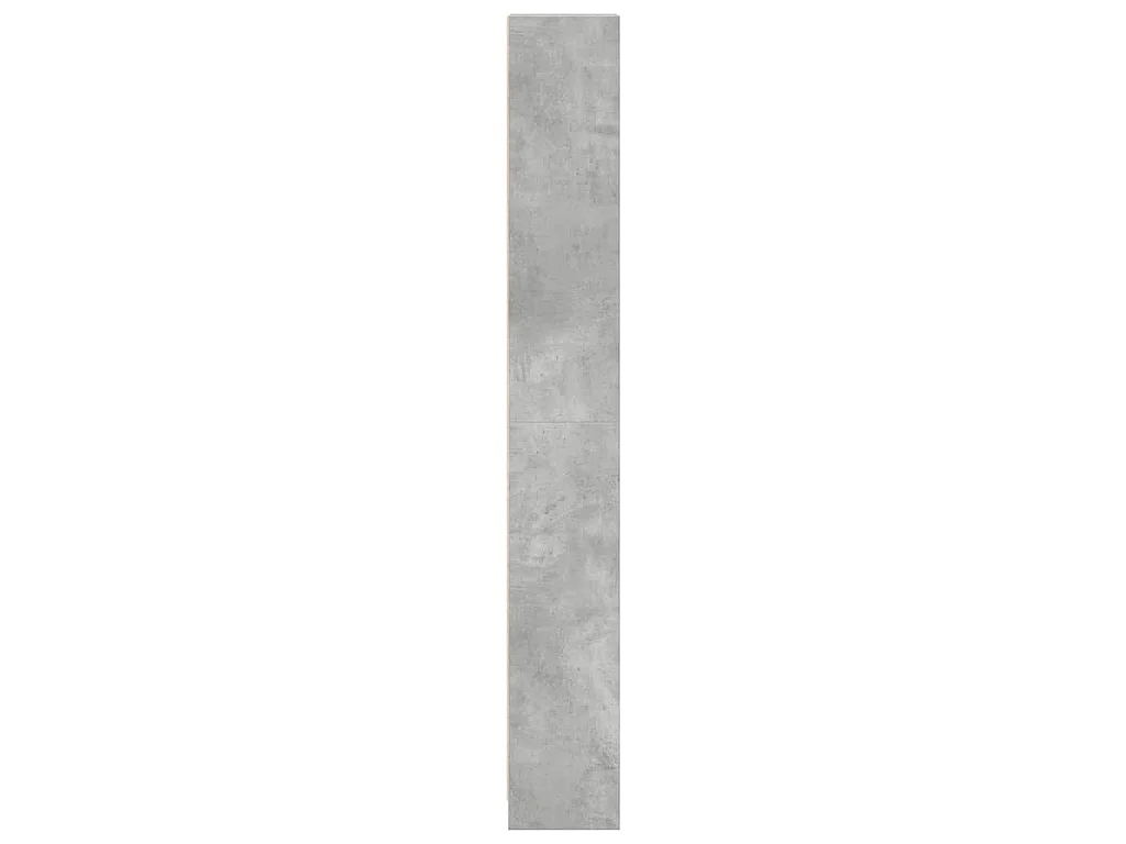 Bibliothèque gris béton 40x24x176 cm bois d'ingénierie